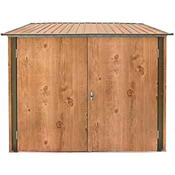 Tepro Fahrradbox Metall für vier Fahrräder abschließbare Fahrradgarage