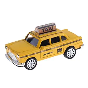 Webby 1:32 Diecast Mini Yellow Pull Back Taxi Alloy Car Model Toys for Children Kids Cars Toys (Yellow)