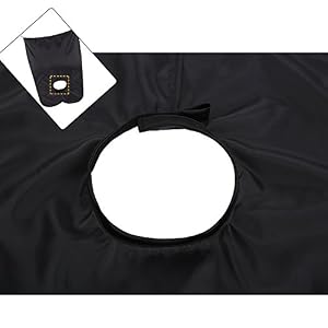 Molain Beard Bib Mens Aprons Mustache Grooming Shaving Trimmer Clipper Catcher for Man Shaving (Black) - Image 4