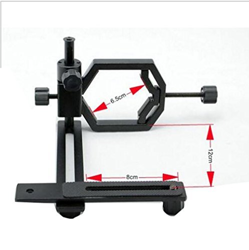 JOYOOO Adattatore universale digiscoping macchina fotografica digitale videocamera con 2 Cellulari Supporti per Telescopio Microscopio Binoculare Cannocchiale Monoculare