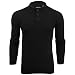 Produktbild Herren Geschnittet Polohemd Brave Soul Schlitz Kragen Pulli - Schwarz, Herren, Small