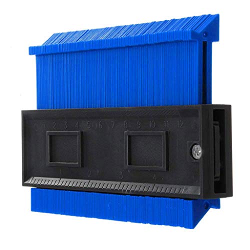 Preisvergleich Produktbild Lazzgirl 4-Zoll- / 120-Mm-Kunststoff-Konturkopie-Kopierg... für kreisförmige Rahmenprofillehre(Blau)