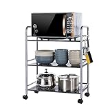 ◆ CARRO DE VERSÁTIL: mantenga todo, desde su libro hasta los utensilios de cocina, a mano, perfecto para la cocina, la sala de estar y el dormitorio.