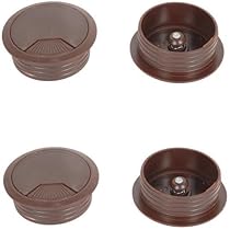 Passacavi Per Scrivania - 4 Pezzi, 60 Mm, Tappi Fori Filo Elettrici - Foto 3