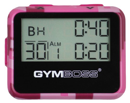 Gymboss Intervallzeitgeber Und Stoppuhr PINK TARNFARBEN / PINK HOCHGLANZ - 2