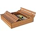 Produktbild Sandkasten mit Abdeckung LUKAS 124x124 cm Zedernholz natur oder farbehandelt (Pinie)