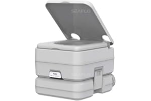 SEAFLO Inodoro portátil para marina, RV, camping y barco (2.6 galones)