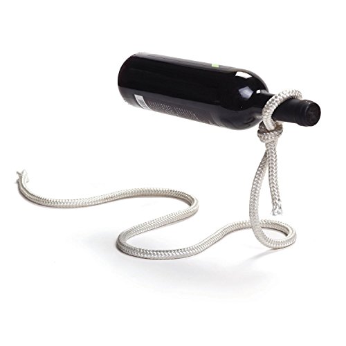 Golden Seeds Seil Weinflaschenhalter Rope Wine Bottle Holder Hängeweinregal Weinständer