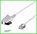 Produktbild getyd´s 10m TAE-F RJ45 DSL / VDSL Kabel - weiß - für Fritz Box o. Speedport Wlan Voip IP Anschlußkabel Fritzbox Router