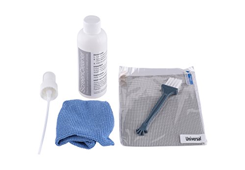 artPhone - Set de limpieza para m vil tablet o pantalla LCD o TFT
incluye l quido limpiador en botella pulverizadora de 100 ml gamuza de
nanomicrofibra de 180 x 150 mm pincel peque o y protector de pantalla
universal de 140 x 100 mm de regalo