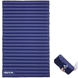 Hikenture Colchón Hinchable Doble para Acampada y Dormir, Hecho a Mano, para Senderismo, Mochila, Hamaca, Tienda de Campaña y Natación, Navy Blue New