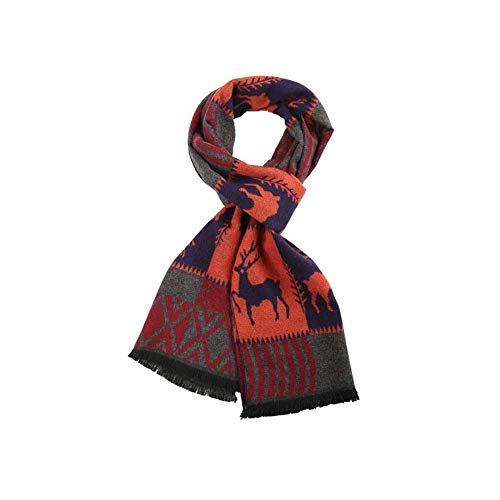 Taylor Kelsen Christmas Men Scarf Winter Neck Long Warm Knitted Scarf for Christmas Holiday