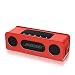 Produktbild MoKo Bose SoundLink Mini / Mini II Bluetooth Lautsprecher Hülle Abdeckung, Premium PU Leder Reisetasche Case mit Handschlaufe / Karabiner für Bose SoundLink Mini 1 / 2 Bluetooth Wireless Speaker, Rot
