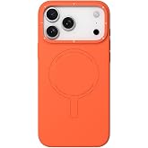 YOUNGKIT iPhone 17 Pro Max ile uyumlu Kılıf M-Safe Şarj &Ouml;zellikli Youngkit Morandi Serisi Kapak Turuncu