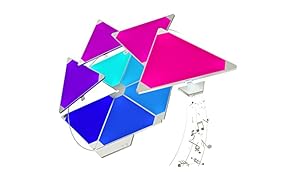 Nanoleaf Aurora Smarter Kit 15 Pannelli LED RGBW, 16.7 Millioni di Colori, 2 W, con Modulo Aurora Rhythm