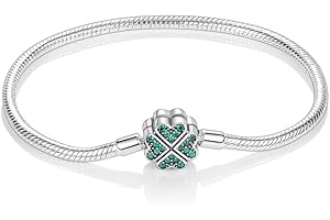 KUNSIR Moments-Bracciale Donna Adatto per Ciondolo Argento Sterling 925 Braccialetto Snake Bracciali Compatibile con Pandora Ciondolo B2