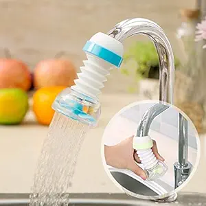 K Kudos Enterprise Plastic Adjustable Extender, Sink Tap Shower Rotating Spray Faucet Head Nozzle Water Faucet (Multicolor )