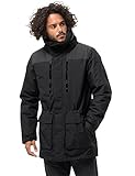 woolrich parka herren oliv Trekkingparka Jack Wolfskin Herren Yukon Parka Trekkingparka Wasserdicht Winddicht Atmungsaktiv, schwarz, M