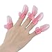 Umiwe(TM) Manicure Tools Nail Art Design Tips Cover Polish Shield Protector Clip (Pink,Set of 10)