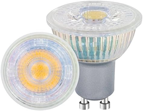 Sure LED Non-Dimmable Bulb (Glass, GU10, 3.6 W Replacement for 35 W, 280 lm, 4000 k) - White, Pack of 5