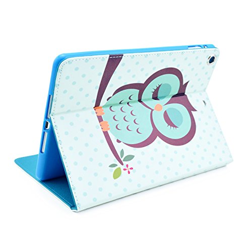iPad Air Hülle, DEENOR Sleep Owl Flip Tasche PU Leder Abdeckung Stand Schutzhülle für Apple iPad Air iPad 5 generation. (OWL) - 6