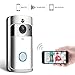Produktbild Video Türklingel,Smart Video Doorbell,Wireless VideoTürklingel 1080p HD 360 Grad Weitwinkel Anti-Theft Kamera WLAN IR Nachtsicht, PIR Bewegungserkennung, 3D Rauschunterdrückung, App Steuerung-Silver