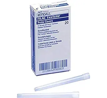 Kendall Filac 3000 EZ Electronic Probe Covers, Box of 20, for Use with Thermometer