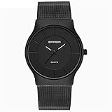 XMYL Männer Uhr,Quarz Wasserdicht Uhr Mode Blaues Licht Glas Dekoration Frau Uhren,black1