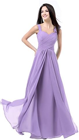 Charmangel Women's Formal Bridesmaid Dress Evening Party Gown Size 12 Lilac