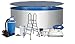 Produktbild Pool Deluxe Rundform Ø 5m x 1,2m Stahlwand 0,6mm Folie blau 0,8mm Keilbiese Abdeckplane Edelstahlleiter 2 x 4 Stufen mit Plattform Bodenschutzvlies Abdeckplane Sandfilteranlage Flow 7 mit 7,0m³/h Quarzfiltersand 25 KG Skimmer- und Schlauchanschluß-Set