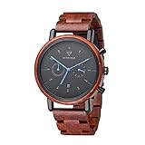 Kerbholz Armbanduhr Johann Rosewood Black