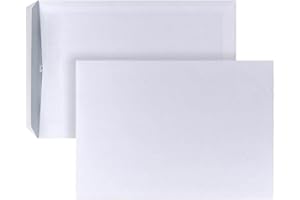 POSTHORN BY BONG POSTHORN Versandtasche C4 (250 Stück), selbstklebende Versandtaschen ohne Fenster, weiße Versandtaschen mit grauem Innendruck für Sichtschutz, 324 x 229 mm, 90g/m²