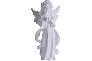 Heart Tong Angelo Custode Statuetta,decorazione di statue angelo,Angelo del cimitero,Adatto per la Decorazione domestica, Decorazione del Giardino,Matrimonio,Natale,Regali,ecc.