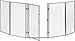IB-Style - Fireplace safety barrier "Luam" | silver | lengh 225 cm - 5 parts à 45 cm |stair gate door gate children baby kids