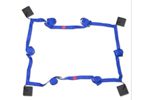 ‎ROMISPORT RomiSport Linien für Beachvolleyball Spielfeldmarkierung Courtline 16mx8m, 18mx9m Linien zum Strandvolleyball Breite 5cm Beachvolleyball Markierung Rot Blau Rasen Sand