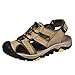 Produktbild iHAZA Herren Sommer Neue Retro Flache Schuhe Hohle Einfarbige Atmungsaktive Sandalen