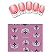 French Nail Art Stickers - TOOGOO(R)New 3D Transfer Lace Design Nail Art Stickers Women Fashion Manicure Nail Polish Decals Tips Makeup-XF806