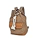 Produktbild Outdoor peak Junged Canvas Vintage Büchertasche Rucksack Laptoptasche Unitasche Freizeitrucksack Schulrucksack Studententasche Daypacks Reisetasche(Braun)
