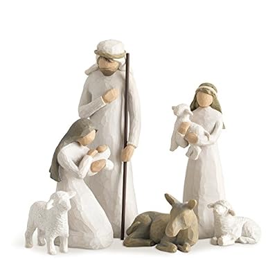Enesco Willow Tree 26005 Ensemble de 6 Figurines Crèche Nativité