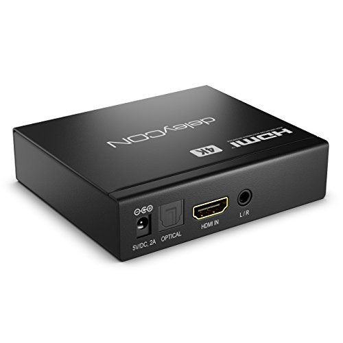 deleyCON 4K HDMI Audio Inserter Konverter Wandler HDMI SPDIF Toslink L/R Audio 3,5mm Klinke 5.1 / 7.1 Dolby Digital Analog / Digital Audio HDMI Inserter - 2