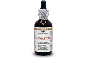 HAWAII PHARM Lomatium (Lomatium Dissectum) Dry Root Alcohol-Free Liquid Extract Glycerite 60 ml