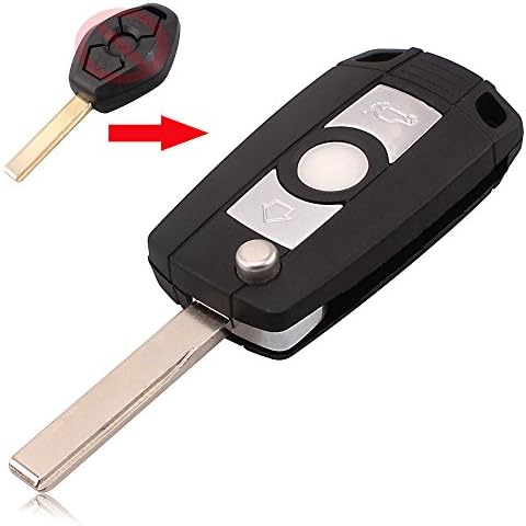Sypure(TM) New Replacement Flip Folding Flip Key Case Refit key shell For BMW 3 5 7 SERIES Z3 Z4 E38 E39 E46 Remote Case Fob HU92 Blade