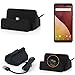 Produktbild Für Wiko View Prime Docking Station Micro USB Tisch Lade station Dock Ladegerät Dockingstation Tischlader Charger Cradle für Wiko View Prime inkl. Kabel zum Laden und Synchronisieren, schwarz - K-S-Trade®