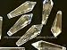 Produktbild Kristalle für Kronleuchter / Weihnachtsbaum / Hochzeit / Feng Shui / Fensterschmuck, stiftförmig, (38 mm x 15 mm) 5 Stück, Transparent