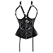 Produktbild E-girl Schwarz Belt Buckle Deman 2018 Klassisch Korsett Corsage,Schwarz,L