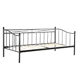 iKayaa Tagesbett Metallbett mit Lattenrost 210x 99 x 91.5 cm...