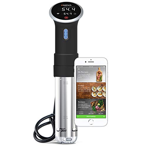 Anova  Vaporera para cocinar al vacío, con Wi-Fi, segunda generación, 900 W, acero inoxidable, 38 cm