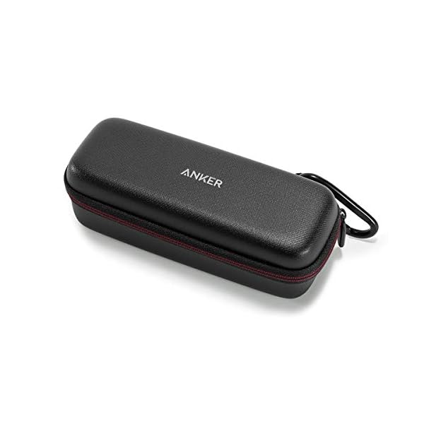 Anker SoundCore & SoundCore 2 & Motion B Tragetasche Box Kunstleder Case, Premium Bluetooth Lautsprecher Speaker Schutztasche, Hülle Cover (Schwarz)