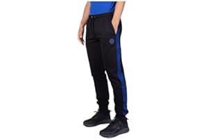 hermet Pantalone tuta da uomo in cotone felpato compatibile con Inter