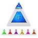 Produktbild Digital 7*Colour LED Alarm Clock with Pyramid Design & Thermometer for Kids Children | Date Time Temperature Display + Alarm Settings | Digital Accessories by iChoose by iChoose Limited